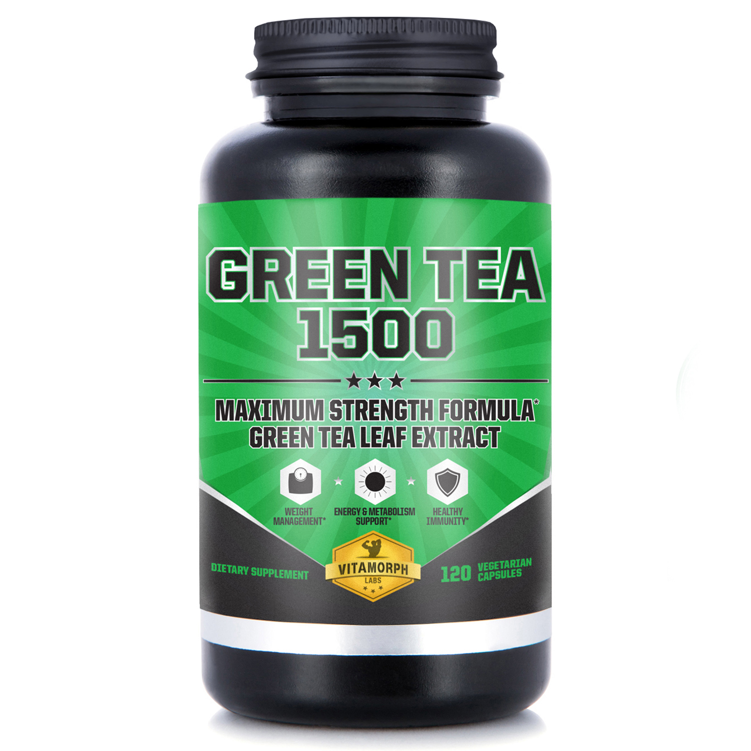 Green Tea 1500 Green Tea Leaf Extract 120 Count